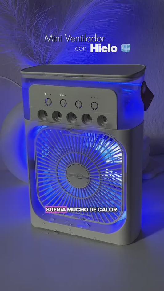 ABANICO/ MINI VENTILADOR DE AIRE CON HUMIFICADOR